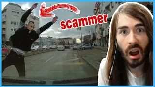 Moistcr1tikal Reacts to Insurance Scam Fails 2022 (Caught on Dashcam)