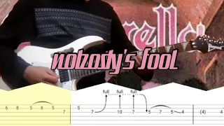 How to play | nobody's fool-Cinderella(guitar solo with tab lesson)