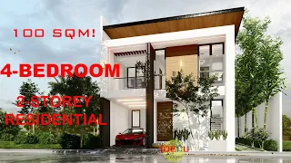 HOUSE DESIGN 2 Storey 4-Bedroom  (100 sqm.)/Exterior & Interior Animation