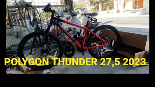 Reviuw POLYGON THUNDER MTB 27,5. thn 2023  3x8speed    #mtbindonesia #sepedamurah #polygonbike