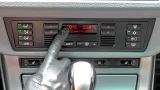 HOW TO SET THE CLIMATE CONTROL BMW X5 E53 E39 BMW AIR CONDITIONER SET UP