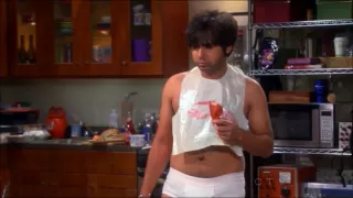 Raj Having A Clothes Meltdown