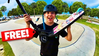 I Surprised Kids with Free Scooter Parts at the Skatepark
