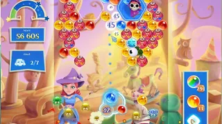 Bubble Witch 2 Saga Level 3227 with no booster & 3 bubbles left