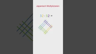 Japanisch Multiplizieren #mathe #lernen #short #rechnen