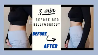 3 MINUTE BEFORE BED FLAT BELLY WORKOUT