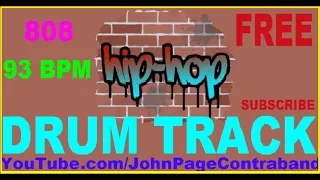 Rap Hip Hop Drum Track 93 bpm Loop FREE