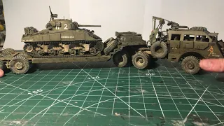 1/35 dragon wagon Tamiya and m4 early Sherman also Tamiya