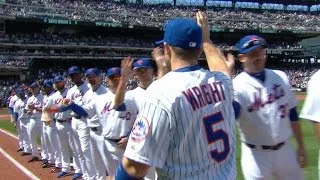 PHI@NYM: Mets introduced before home opener