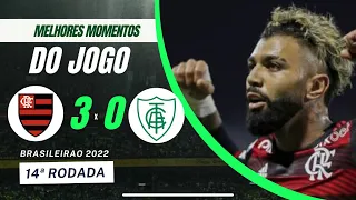 MELHORES MOMENTOS BRASILEIRÃO 2022 | FLAMENGO 3 x 0 AMÉRICA MG | RODADA 14