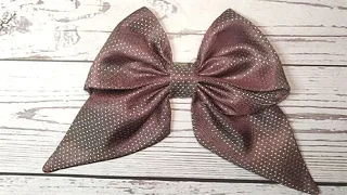 Бант из ткани за 5 минут: как сшить просто и быстро / Fabric hair bow pattern