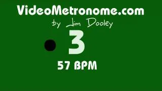 57 BPM Human Voice Metronome by Jim Dooley