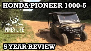 Honda pioneer 1000-5  5 year review! HONDA PIONEER 1000-5
