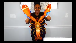 15 POUNDS LIVE GIANT PET SIZE LOBSTER | BUYING | UNBOXING |