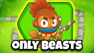 CHIMPS With ONLY Beast Handlers Is... Wild? (Bloons TD 6)