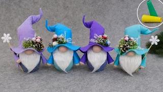 The easiest and fastest way to make a wonderful Gnome ❄️ NO SEW🎄