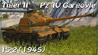 Tiger II • 1v4 IS-2 (1945) • Pz.IV Gargoyle • WoT Blitz *SR