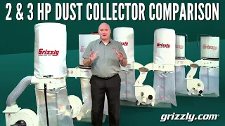 Grizzly 2 and 3 HP Dust Collector Comparison