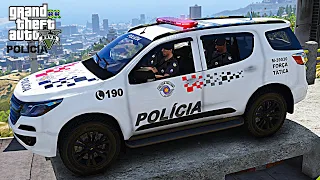 FORÇA TÁTICA EM PERSEGUIÇÃO - PMESP | GTA 5 POLICIAL