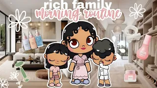 Rich family morning routine *aesthetic* 🧴🌷*with voice 🔊* avatar world roleplay