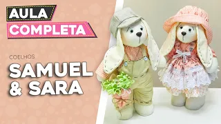 COELHO DE PANO Sara e Samuel - AULA COMPLETA ♥️