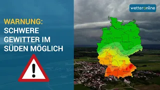 Warnung vor Unwetter: Im Süden drohen schwere Gewitter (23.06.2021)