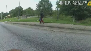 Watch moment Atlanta police arrest man fleeing with machete