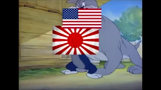 Tom and Jerry WW II Japan vs United States Meme