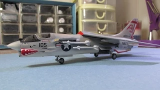 Building Minicraft/Hasegawa F8-E Crusader. From Start to Finish. 1/72 Scale
