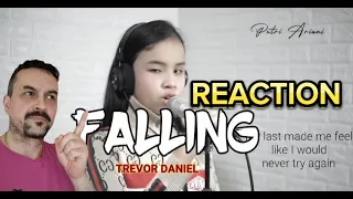 Trevor Daniel - Falling (TikTok viral) Putri Ariani Cover reaction