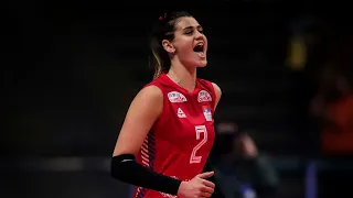 Beautiful and Talented Katarina Lazović | Fantastic Spikes | VNL 2022 | HD