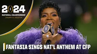 Fantasia performs the Star Spangled Banner at the 2024 CFB National Championship 🇺🇸