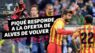 Piqué responde a la oferta de Alves de volver al Barcelona | Telemundo Deportes