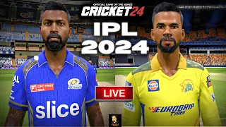 IPL 2024 MI vs CSK T20 Match - Cricket 24 Live - RtxVivek