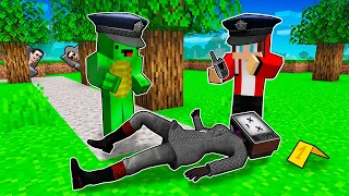 JJ and MIKEY INVESTIGATION! TV WOMAN is DEAD in Minecraft - Maizen