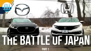 The Battle of Japan: Part 1 - HONDA CIVIC vs MAZDA 3