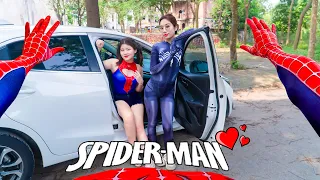 SPIDER-MAN HAS BIG PROBLEMS WITH HIS EX-GIRLFRIEND AND CRAZY GIRL ( Love Story Spiderman )