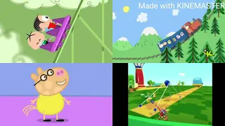 Up to faster Peppa pig Danny dog and Suzy Sheep Cough and Up to faster Part 2 into a big size