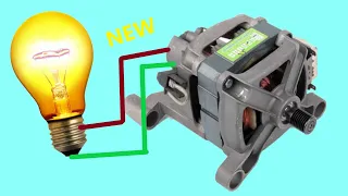 Building a Generator from a Washing Machine Motor Using a Permanent Magnet