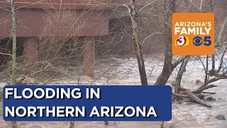 Team coverage of severe weather and flooding in northern Arizona