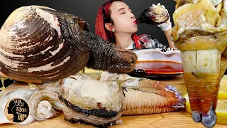 [Mukbang]🦪왕우럭조개 먹방!😋(코끼리 조개)GIANT GEODUCK CLAM SHELL Kerang gajah,ช้างหอย,Động vật có vỏ,象貝ASMR | 쎄미