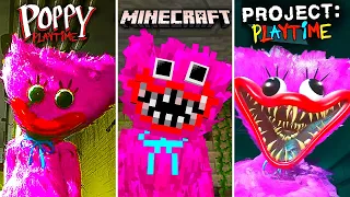 Which Kissy Missy is better | Poppy Playtime vs Minecraft vs Project Playtime | All Jumpscares