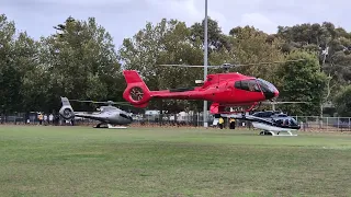 Helicopter operations at the 2024 Australian Formula 1 Grand Prix in Melbourne.