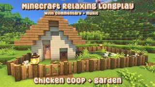 Adding a Chicken Coop to the Farm 🐣 Minecraft Relaxing Longplay (with Commentary)