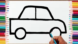 How to draw a car || Car drawing easy || @Cutedrawings01
