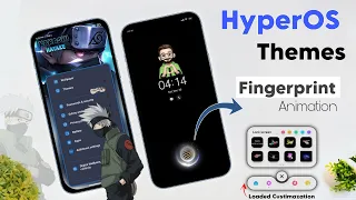 HyperOS Themes - Xiaomi HyperOS Coolest Themes | Fingerprint & Charging Animation & Custimazation 💧