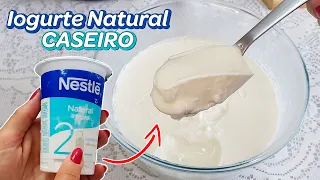 IOGURTE NATURAL CASEIRO COM 2 INGREDIENTES FÁCIL E RENDE MUITO - TAMIRES MOTA