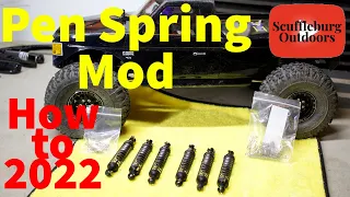 How to do a Pen Spring Mod 2022 on Axial SCX10iii