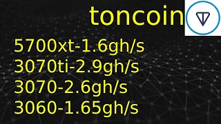 5700xt 3070 3060 3060ti разгон на toncoin