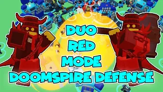 HOW TO DUO HARD MODE In Doomspire Defense NO COMMANDER! | ROBLOX